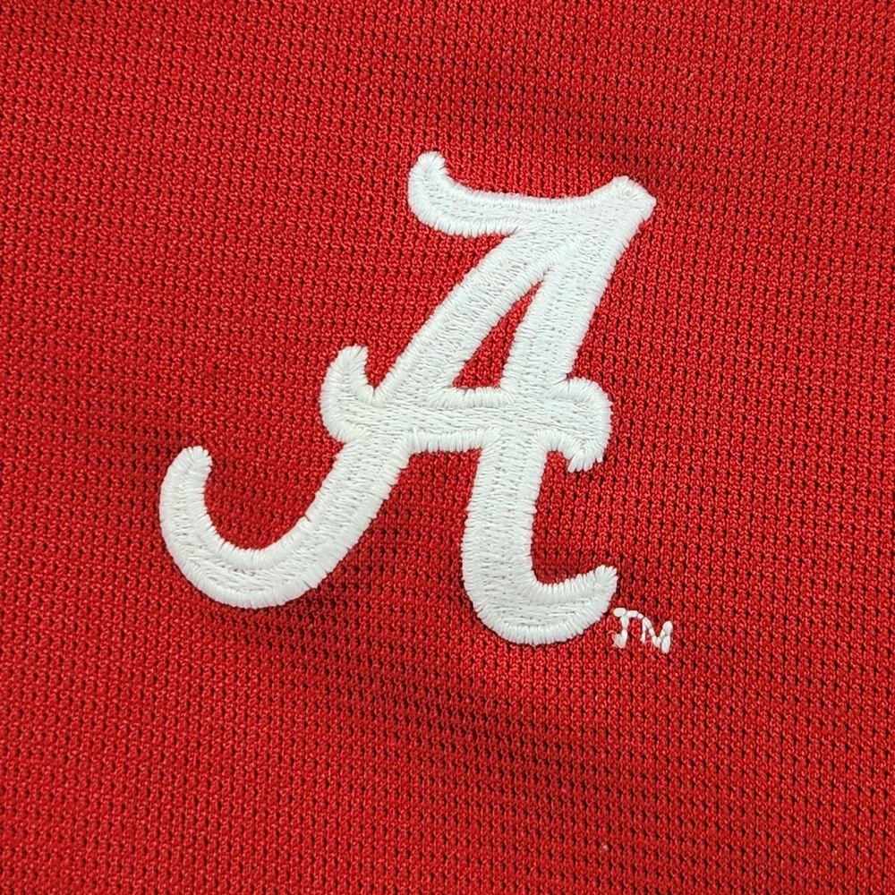 Nike Alabama Crimson Tide Mens XXL Red Polo Shirt Nike FIT‎ Team Collegiate